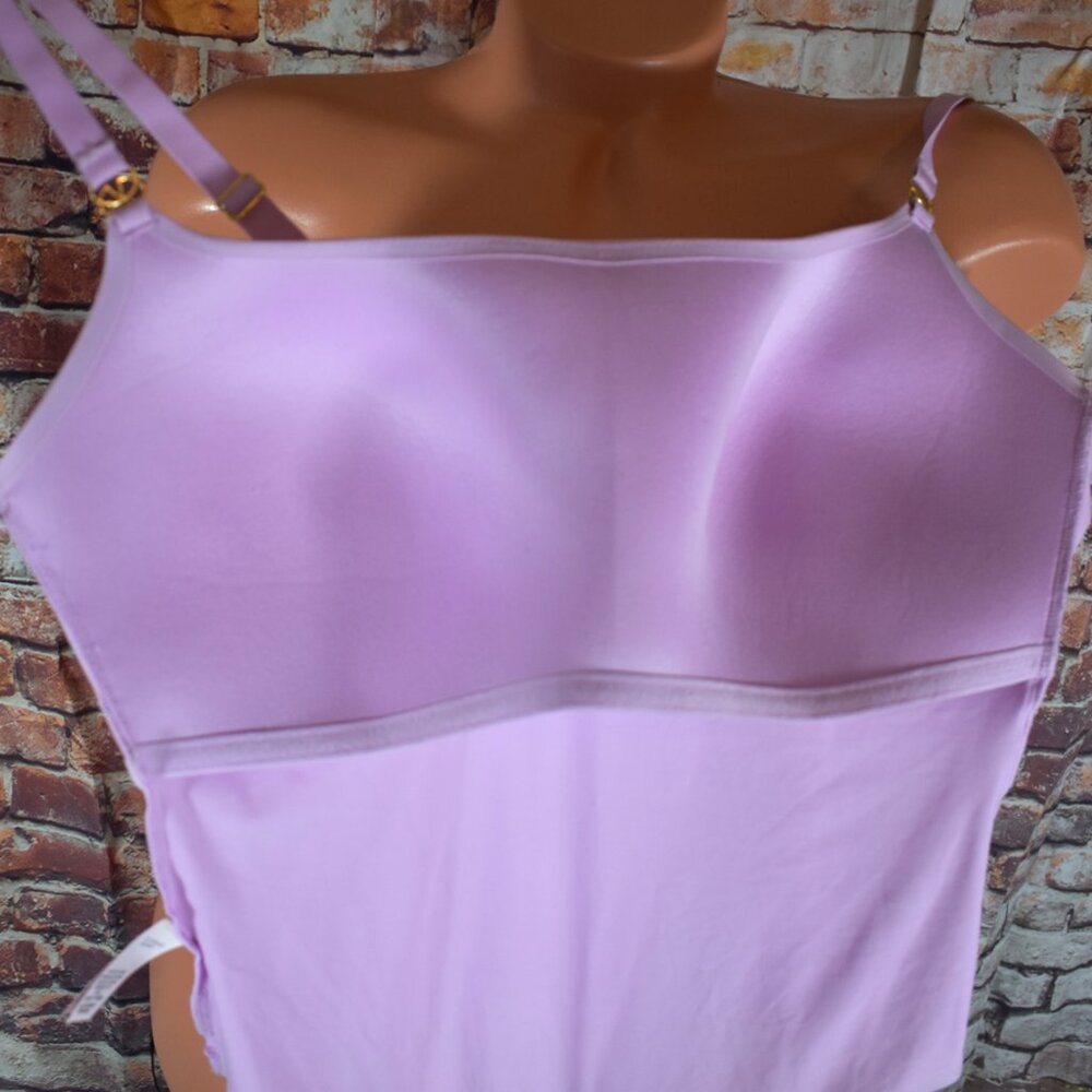 Victorias Secret XL Very Sexy Subtle Shine Shelf Bra Bodysuit W Thong Soft Pink - Picture 11 of 12